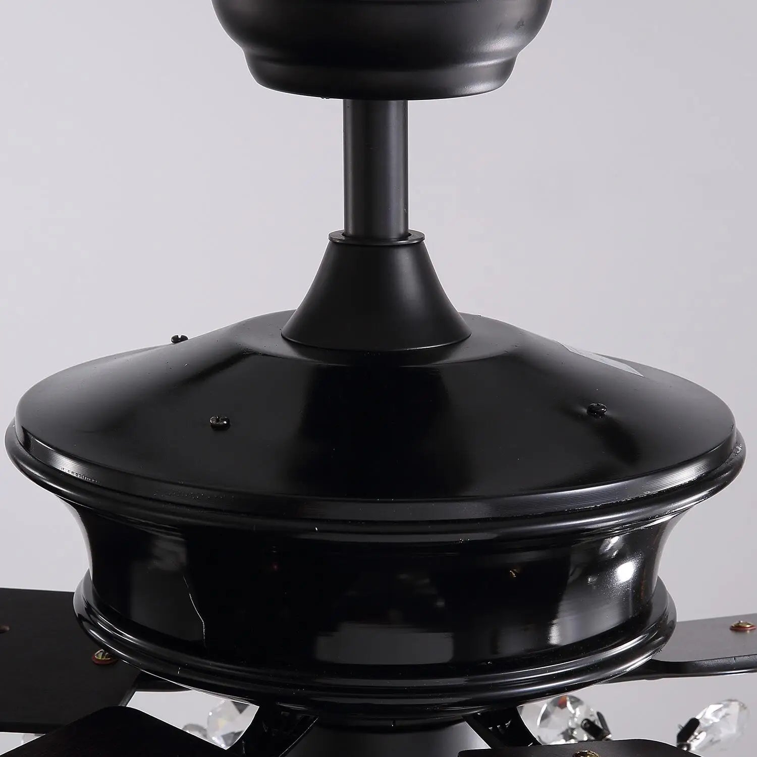 Afralia™ 52" Luxury Crystal Ceiling Fan with Lights, Remote Control, DC Motor Wood Fan