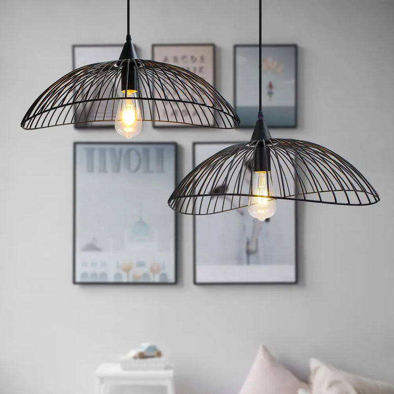 Afralia™ Linar Hat Pendant Lamp: Modern Minimalist Industrial Chandelier for Dining Room & Bedroom