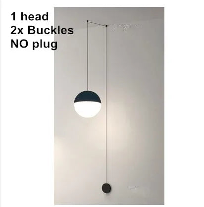 Afralia™ Geometric Glass Ball LED Pendant Chandelier Ceiling Lamp for Living Dining Bedroom