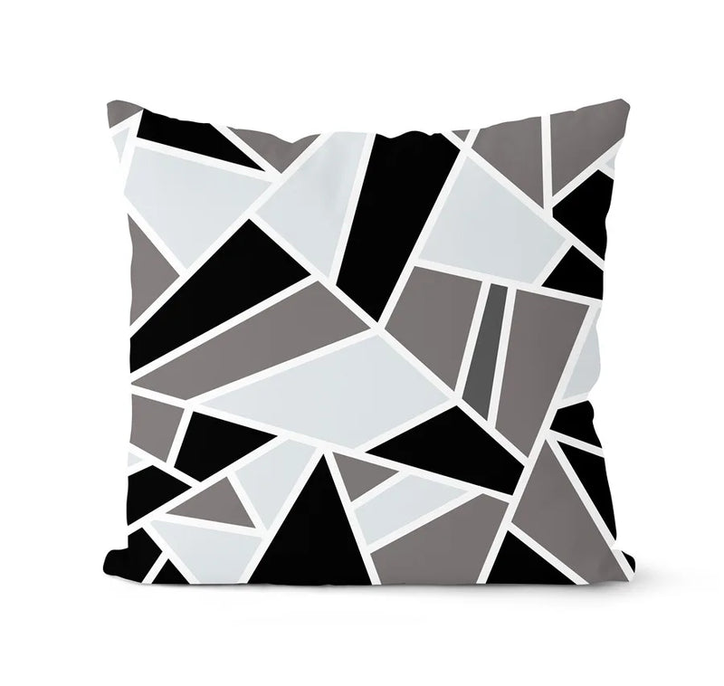 Afralia™ Geometric Black & White Pillowcase Set – Home Sofa Decoration Cushion