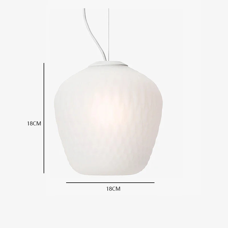 Afralia™ Modern Nordic Glass Pendant Light - LED Indoor Home Decor