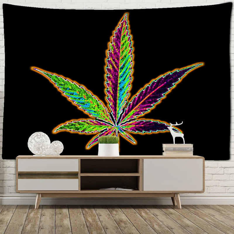 Afralia™ Maple Leaf Tapestry Wall Hanging: Boho Witchcraft Bedroom Art & Home Decor