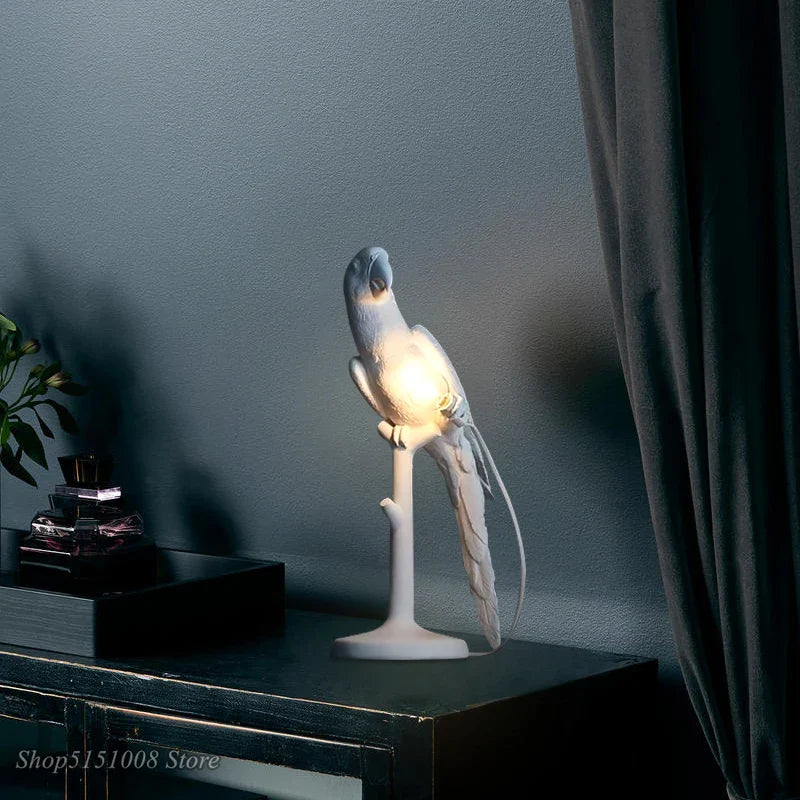 Afralia™ Parrot Table Lamp for Nordic Home Decor Lighting