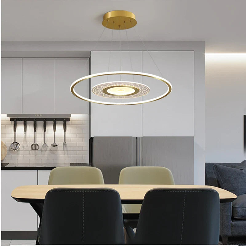 Afralia™ Acrylic Remote Control Chandelier: Modern Nordic Lighting for Home Decor