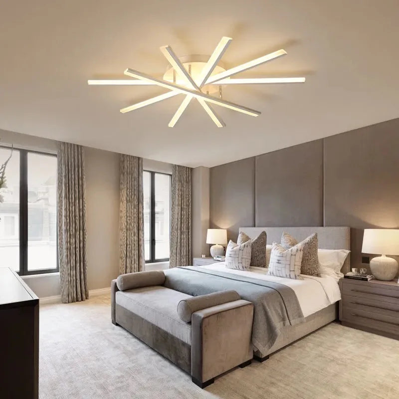 Afralia™ LED Ceiling Chandelier Indoor Lighting Living Room Bedroom Hall Aisle Lustre Fixture