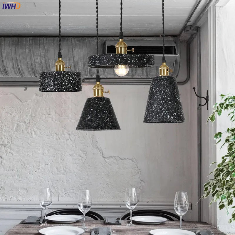 Afralia™ Cement Pendant Lamp: Nordic Modern Loft Style Industrial Lighting