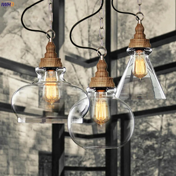 Afralia™ Vintage Industrial Pendant Light with Edison Bulb for Rustic Loft Style