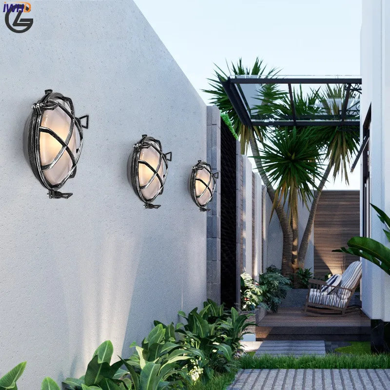 Afralia™ Outdoor Aluminum LED Wall Light for Porch, Balcony, Garden - Waterproof IP44 Wall Lamp