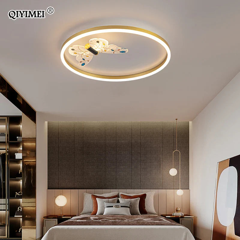 Afralia™ LED Chandelier: Modern Indoor Lighting for Bedroom, Study, Living Room - Luster Lamps