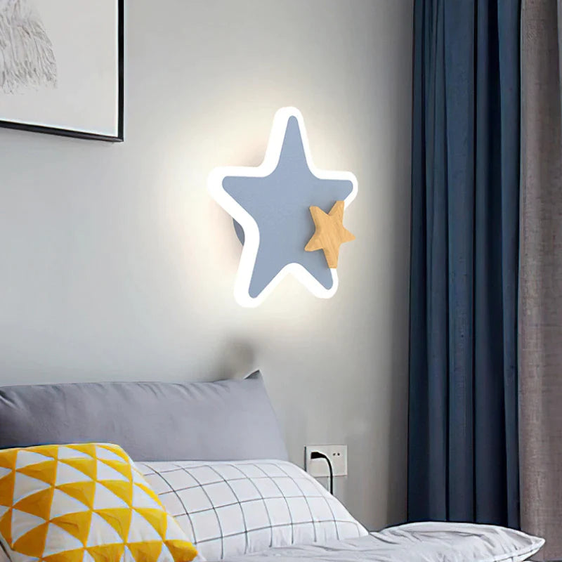 Afralia™ Kids Cartoon LED Wall Lamp: Modern, Cute, Creative Bedroom Lighting