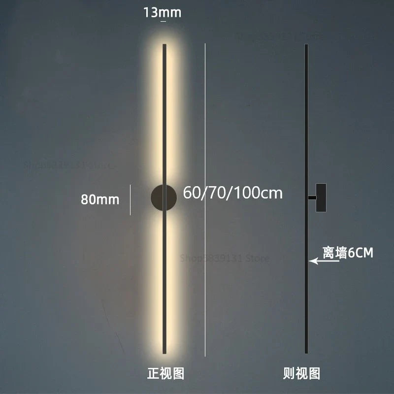 Afralia™ Luxury Nordic Living Room LED Wall Sconce Lights