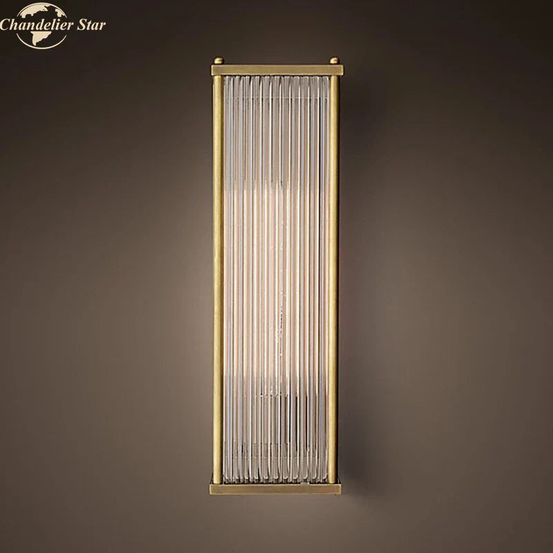 Afralia™ Crystal Wall Sconce Light Retro Vintage Wall Lamp Indoor LED Lighting