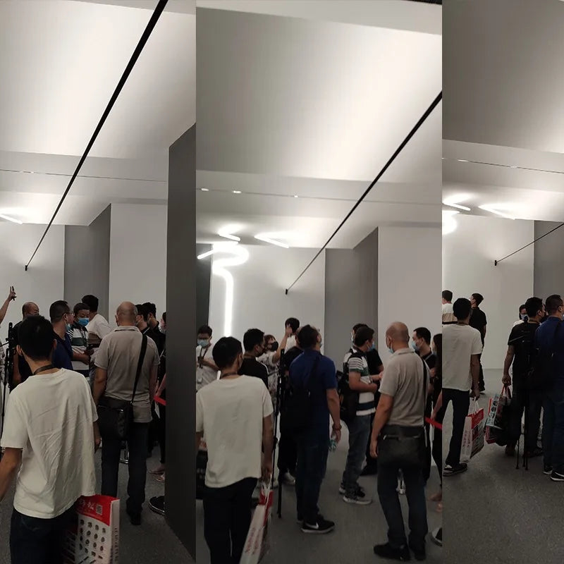 Afralia™ Skyline Linear LED Bar Wall Light - Modern Minimalist Black White RGB Color Sconce