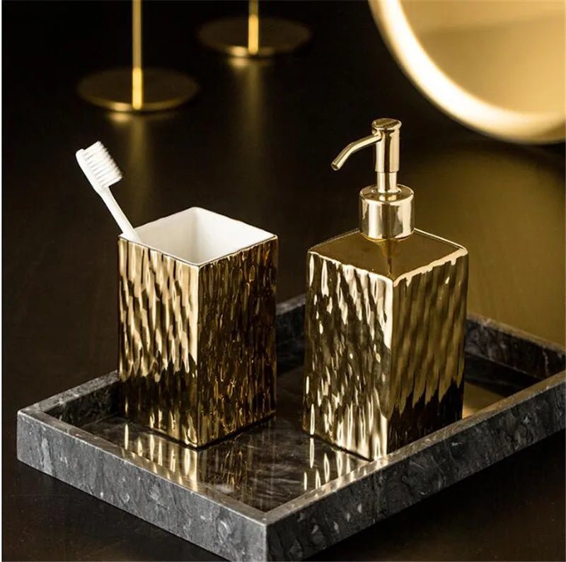 Afralia™ Ceramic Bathroom Hardware Set