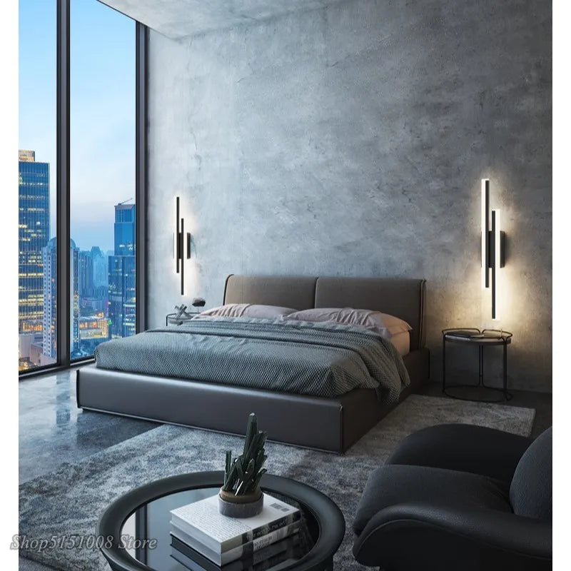 Afralia™ LED Wall Lamp: Nordic Design, Strip Lighting for Living Room, Bedroom, or Bedside