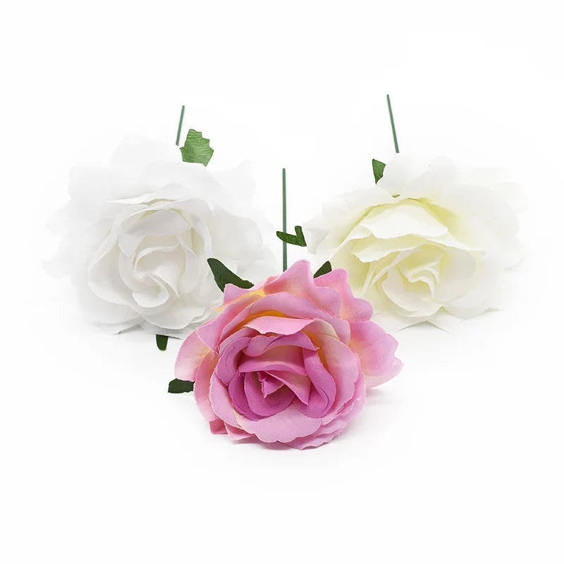 Silk Rose Heads for Wedding Decor & Home Decoration by Afralia™