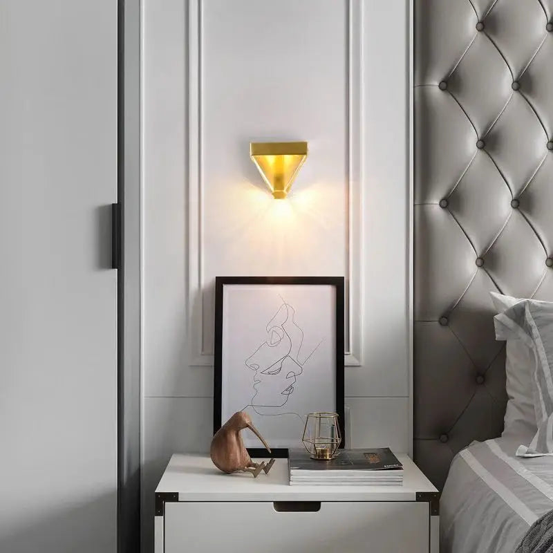 Afralia™ Crystal LED Wall Sconce: Modern Minimalist Bedroom Luxury Light