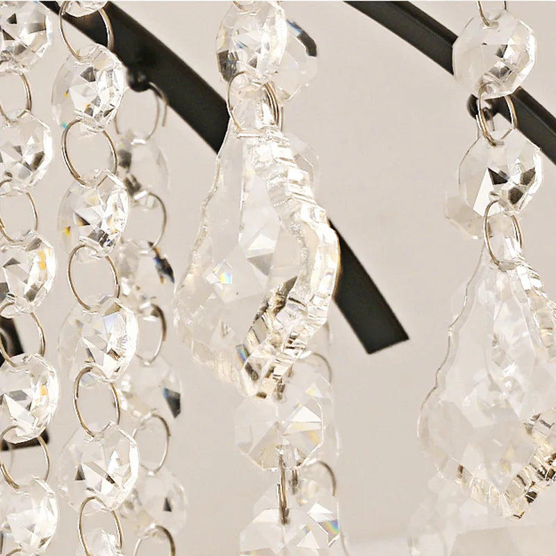 Afralia™ Crystal Ceiling Light: Modern Luxury Chandelier for Kitchen, Bedroom, Aisle - Minimalist Design