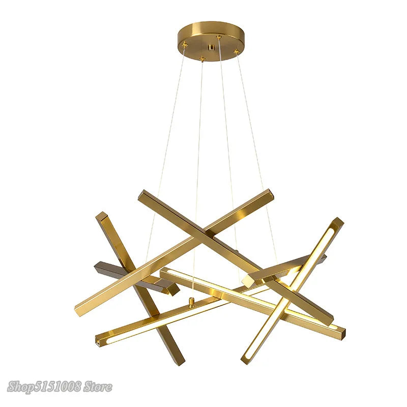 Afralia™ Modern Nordic Chandelier: Aluminum LED Hanging Lamp for Stylish Home Decor