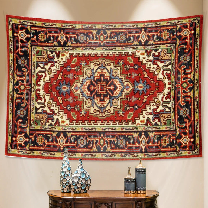 Afralia™ Geometric Mandala Tapestry: Boho Wall Hanging & Yoga Mat for Home Decor