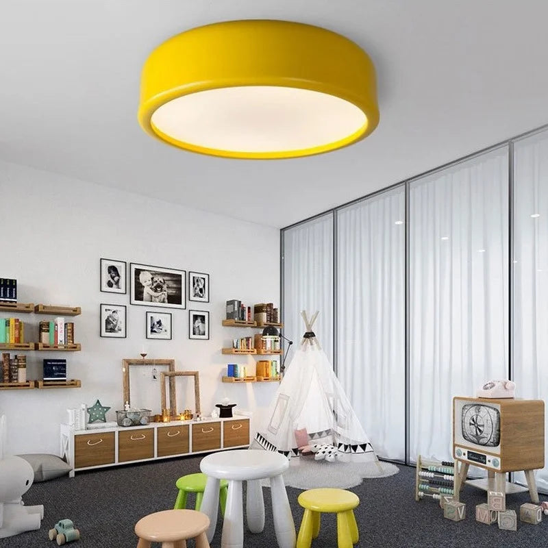 Afralia™ Circular LED Ceiling Light for Bedroom Living Room Modern Nordic Design