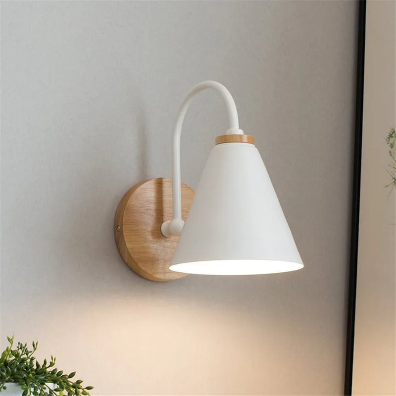 Afralia™ Modern Wooden Wall Lights for Living Dining Room, Elegant Home Lighting Sconces