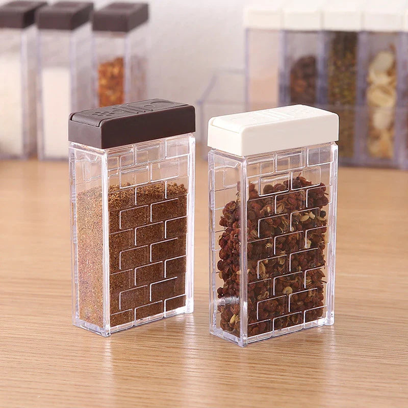 Afralia™ Seasoning Box Set: Spice Jar Storage Bottles for Kitchen Herb & Spice Organization