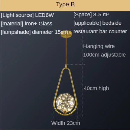 Luxury Glass Ball Pendant Light for Modern Decor by Afralia™