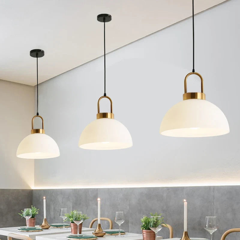 Afralia™ Nordic Glass Pendant Lights for Bar & Shop Decor