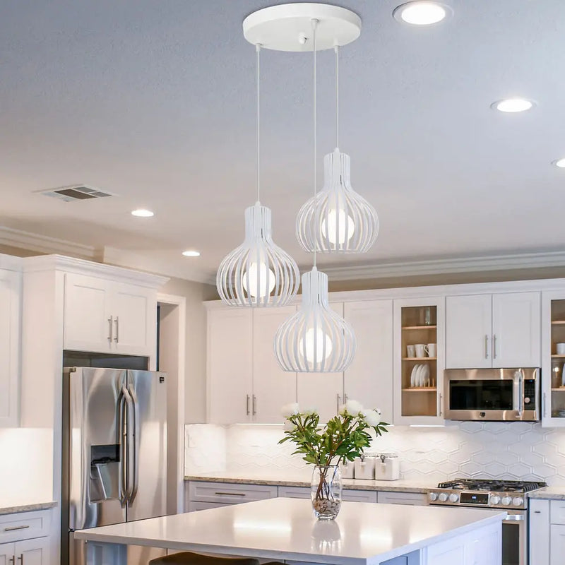 Afralia™ Vintage LED Pendant Light Chandelier for Kitchen Living Room