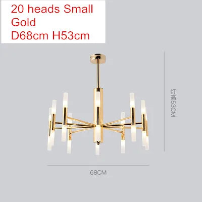 Afralia™ Modern Tube G4 LED Chandelier for Living Room Art Suspended Lamp