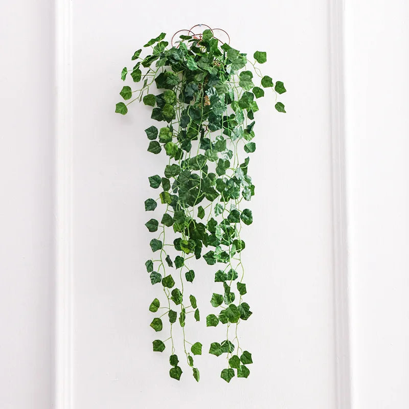 Afralia™ Ivy Bar: Wholesale Green Flower Hanging Basket for Home Decor