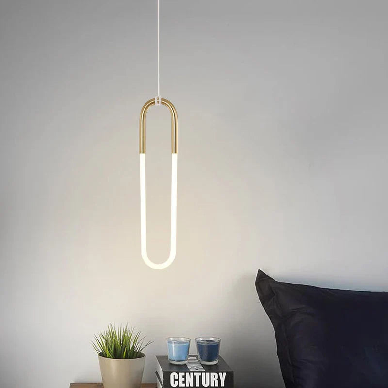 Afralia™ Gold Pendant Lights Energy Saving for Living Room Hanglamp