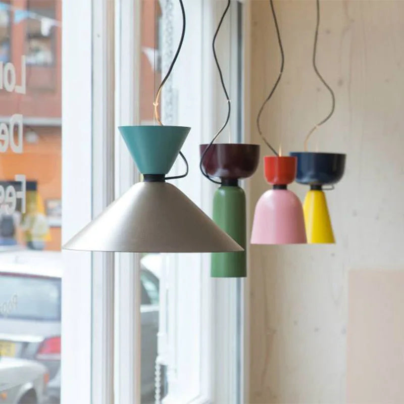 Afralia™ Nordic Color LED Chandelier: Creative Macaron Light for Dining & Living Room
