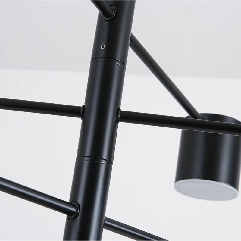 Afralia™ LED Wrought Iron Chandelier for Living Room Bedroom Interior Lighting