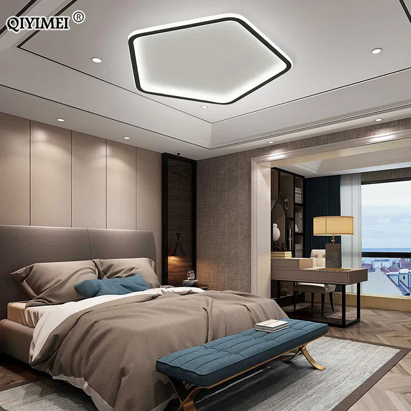 Afralia™ Modern Dimmable LED Ceiling Light for Living Room, Bedroom, and Study Room