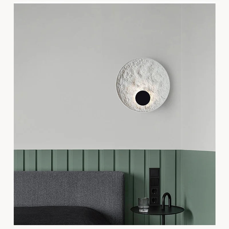 Afralia™ Resin LED Wall Sconce Minimalist Nordic Bedroom Light Fixture