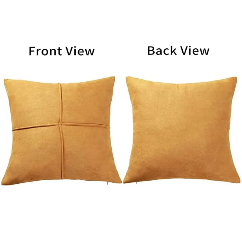 Afralia™ Cross Faux Suede Throw Pillow Cover for Car Couch Sofa Bed Home Decor