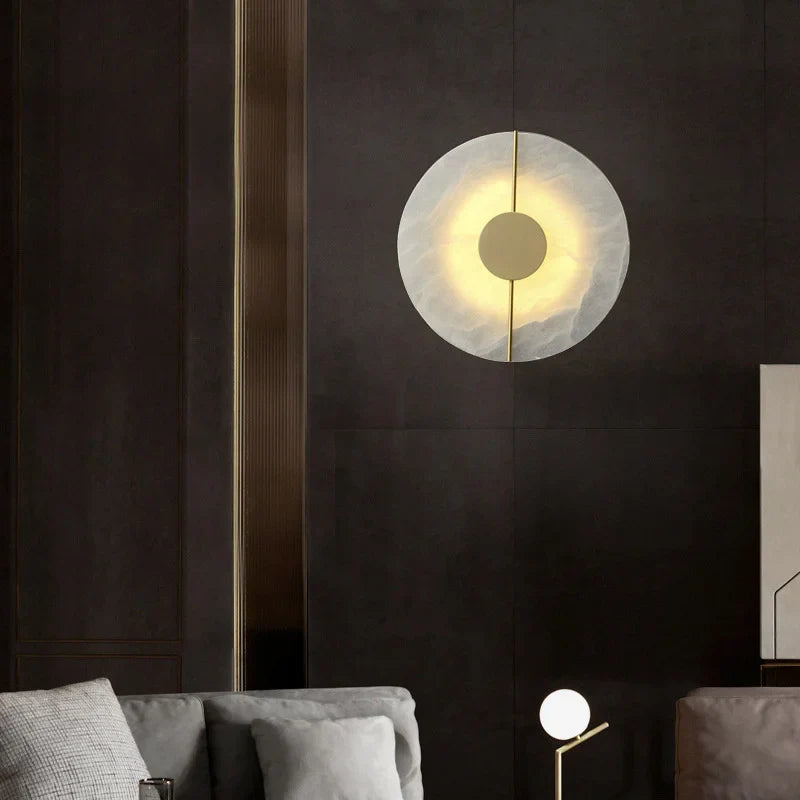 Afralia™ Copper Luxury Wall Sconce Lamp 7W LED Light for Living Room, Bedroom, Hotel Lighting