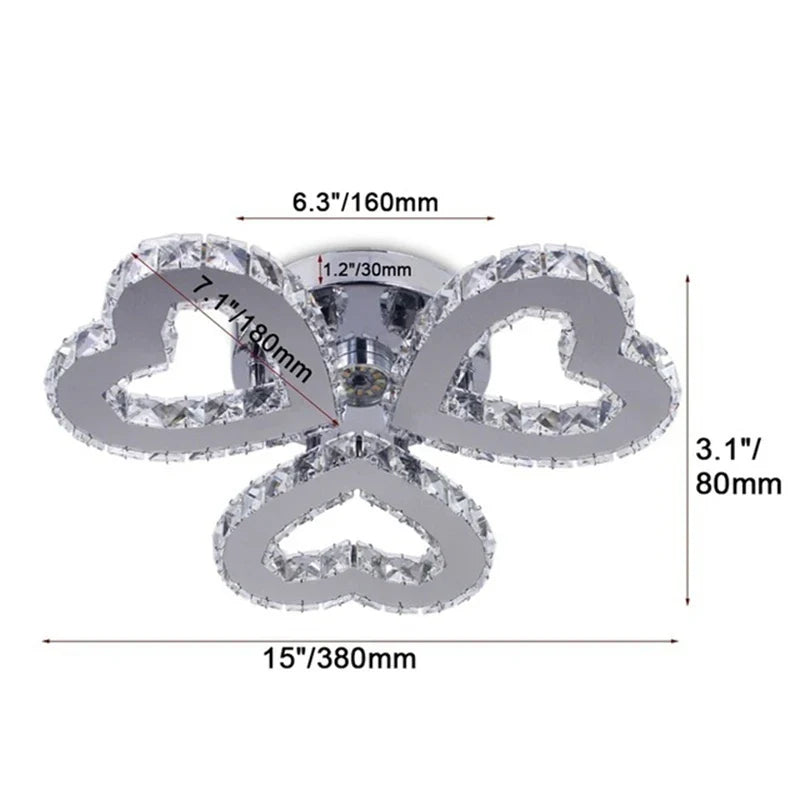 Afralia™ Crystal LED Ceiling Chandelier for Modern Living Room Decor Luxe Lighting Fixtures