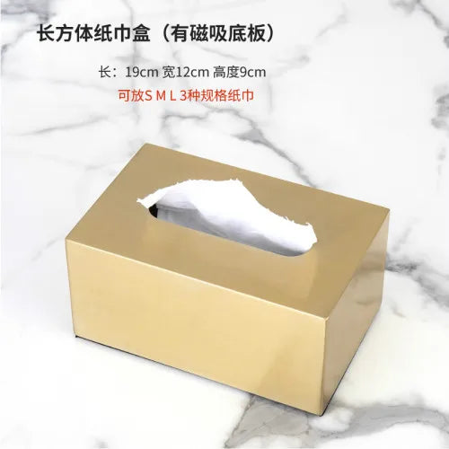 Afralia™ Metal Tissue Box: Elegant Storage for Living Room, Coffee Table, or Desktop