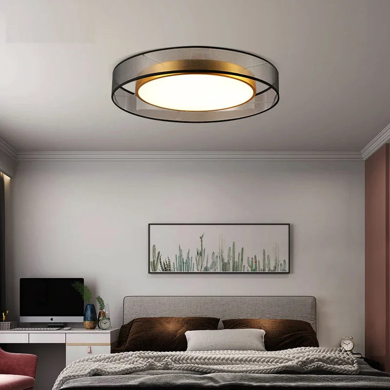 Afralia™ 16W Copper Ceiling Light: Modern Nordic Bronze Living Room Bedroom Lamp