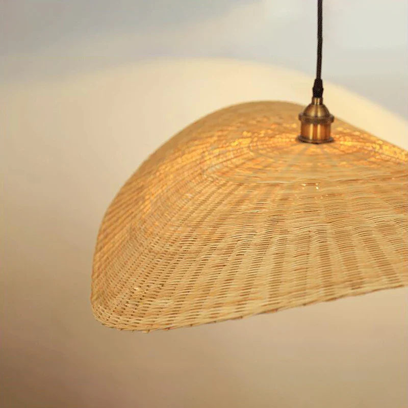 Afralia™ Bamboo Chandelier: Japanese Tatami Teahouse Hanging Lamp for Living Room and Bedroom