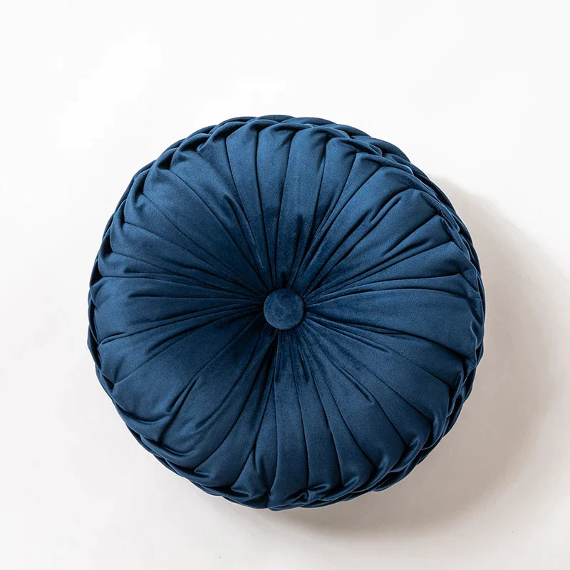 Afralia™ Soft Velvet Round Cushion Pillow 40x40cm Pink Blue Floor Sofa Chair Decor