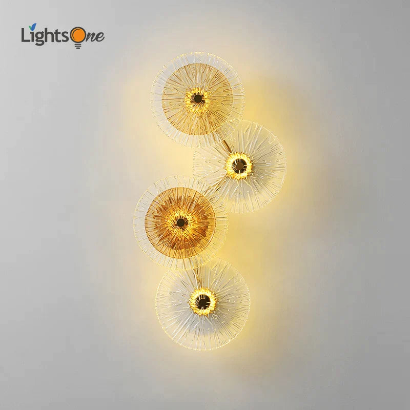 Afralia™ Glass Aisle Wall Light - Modern Light Luxury Wall Lamp for Living Room