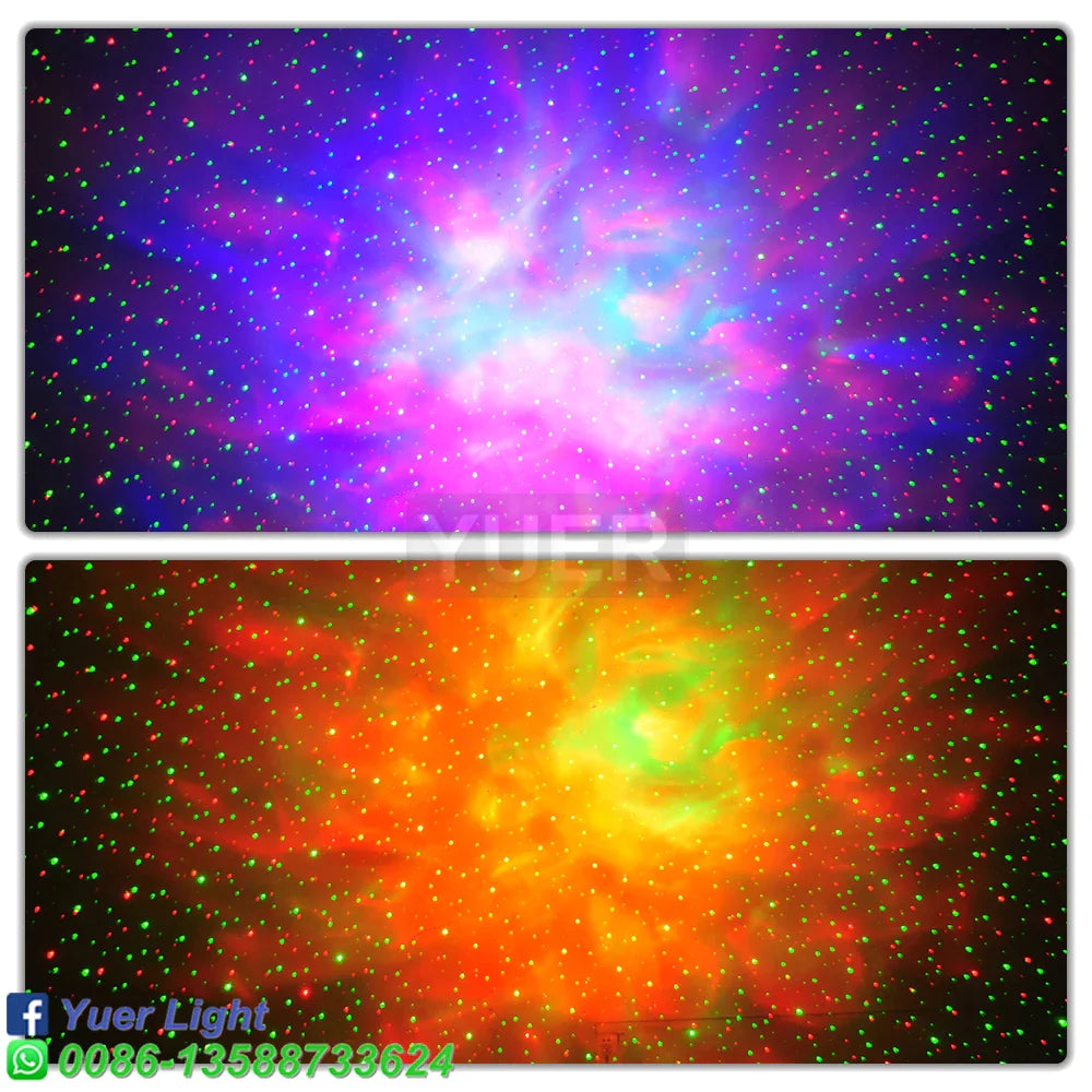 Afralia™ LED Water+RG Laser Light DJ Disco Stage Projector