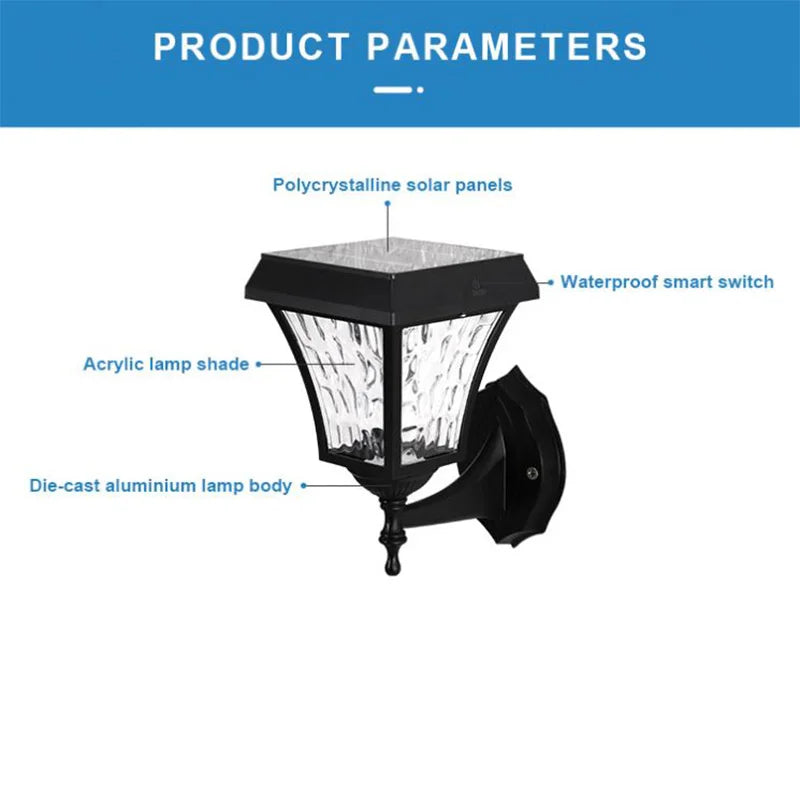 Afralia™ Solar LED Outdoor Wall Light: Waterproof, Adjustable, Anti-rust