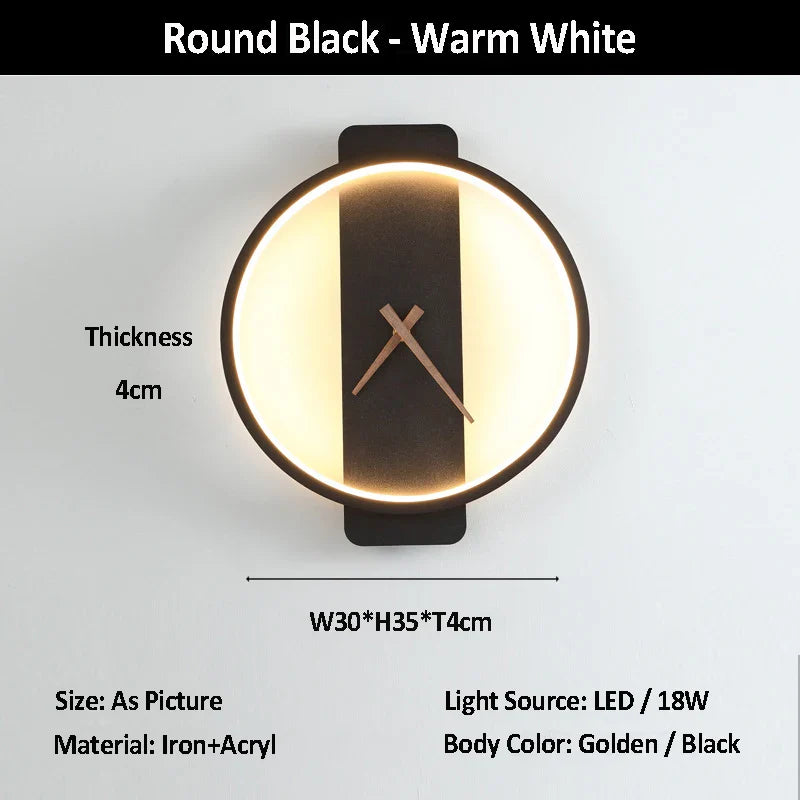 Afralia™ Luxury LED Acrylic Gold Wall Lamp for Elegant Living Spaces
