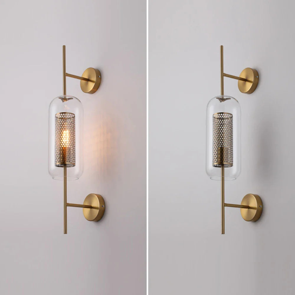 Nordic Glass Wall Lamp for Bedroom & Living Room by Afralia™