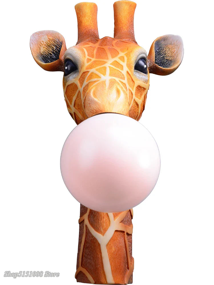 Afralia™ LED Giraffe Wall Lamp: Modern European Cartoon Design for Home Living Room Bedroom